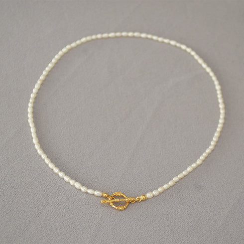 Mini Rice Pearls Beaded Necklace l Bracelet - Zafari Studio - Zafari Jewlery